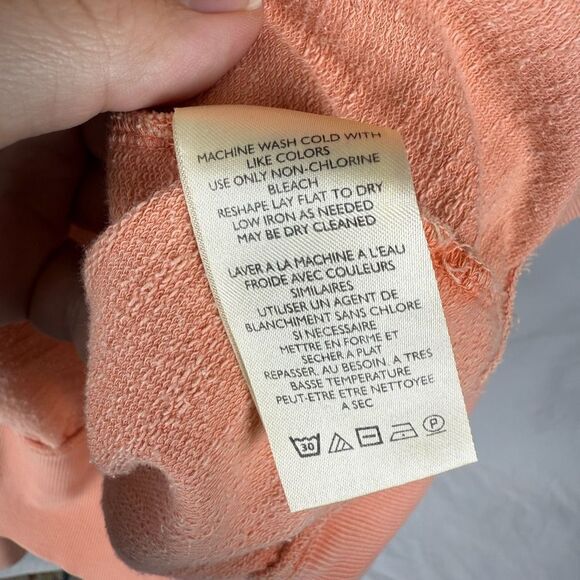 Anthropologie Pilcro Orange Pintuck Sweatshirt - Women’s M - Picture 8 of 9